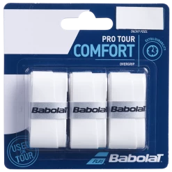 Flash Sale 👏 Babolat Pro Tour Comfort Overgrips 3 Pack - White 🎁