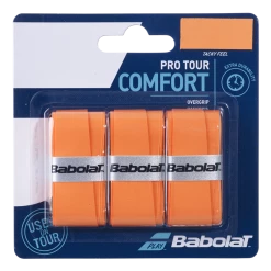 Hot Sale 🛒 Babolat Pro Tour Comfort Overgrips 3 Pack - Orange 🌟