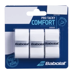 Cheapest ⌛ Babolat Pro Tacky Comfort Overgrip - White 😉