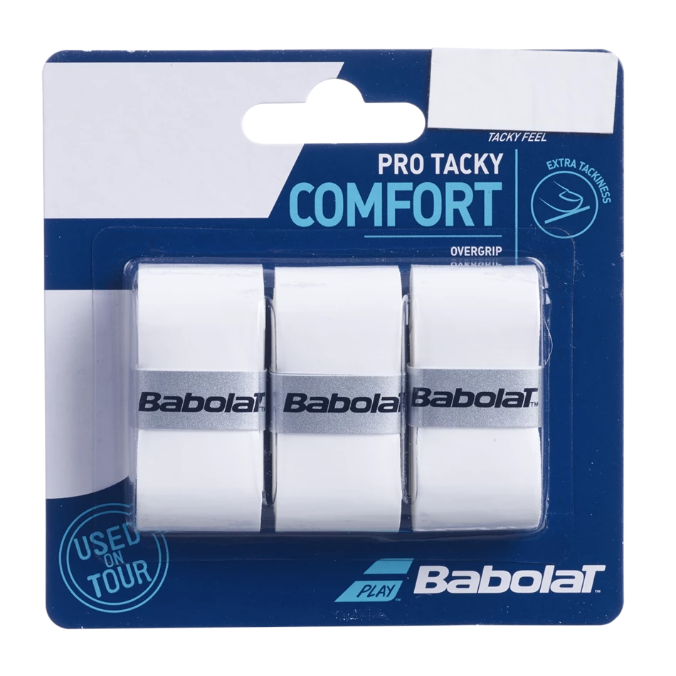 Cheapest ⌛ Babolat Pro Tacky Comfort Overgrip - White 😉 1 Cheapest ⌛ Babolat Pro Tacky Comfort Overgrip - White 😉