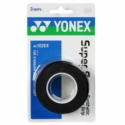 Best Pirce ✨ Yonex AC102EX Super Grap Overgrips Pack Of 3 Black 🥰