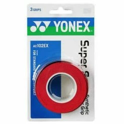 Coupon ✔️ Yonex AC102EX Super Grap Overgrips Pack Of 3 Wine Red 🎁