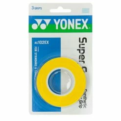 Deals ⭐ Yonex AC102EX Super Grap Overgrips Pack Of 3 Yellow 🎁
