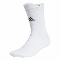 Discount ✔️ Adidas Alphaskin Max Cushion Crew 🧦 Socks White ✔️