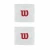 Flash Sale ⌛ Wilson W Wristband White ✔️