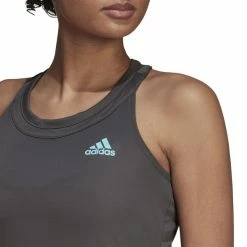 Wholesale 🧨 Adidas 👩 Women's Club 👗 Dress Grey Six Pulse Aqua 👏 -Adidas Shop CDAD27571ClubDressGreySize P5