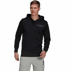 Outlet 😀 Adidas Men's Category Graphic Hoodie Black 👍