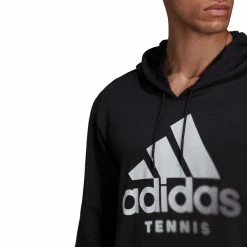 Best deal ✔️ Adidas Men's Tennis Graphic Hoodie Black 🔥 10 Best deal ✔️ Adidas Men's Tennis Graphic Hoodie Black 🔥 -Adidas Shop CHAD26225TennisGraphicHoodie P5