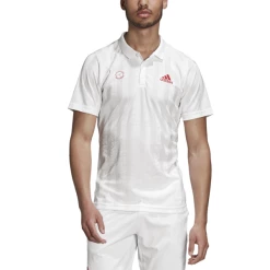 Best deal 🔥 Adidas Men's Freelift Tennis Polo Engineered White ✔️
