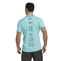 Deals ✨ Adidas Men's Paris FreeLift Polo Pulse Aqua ⌛ -Adidas Shop CPAD27181FreeliftPoloPulseAqua P3