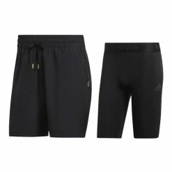 Brand new 🔔 Adidas Men's Paris 2 In 1 Shorts Black 🎉