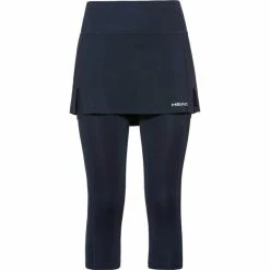 Flash Sale 🥰 Head 👩 Womens Club 3/4 Tights Skort Dark Blue 🔔