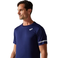 Flash Sale 🛒 Asics Men's Court SS Tee Peacoat 🔔 -Adidas Shop CTAC24716CourtSSTeePeacoat P4