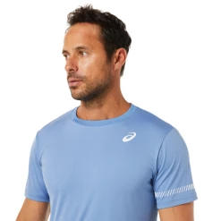 Best deal 😀 Asics Men's Court SS Tee Blue Harmony 🥰 -Adidas Shop CTAC24721CourtSSTeeBlueHarmony P4