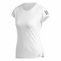 Cheap ❤️ Adidas 👩 Women's Club 3 Stripe Tee White 💯
