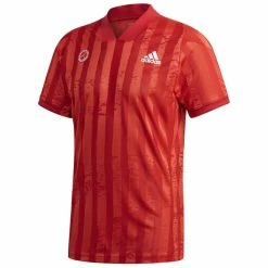 Cheapest 🥰 Adidas Men's Freelift Tennis T-Shirt Engineered Red 🥰
