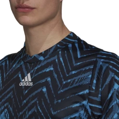 Top 10 🛒 Adidas Men's Freelift Primeblue Print Tee Black Sonic Aqua ✨ -Adidas Shop CTAD24260Freeliftprintteeblue P4