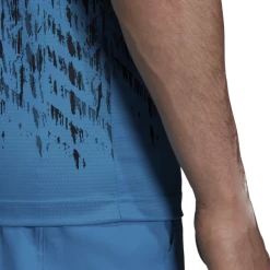 Top 10 🛒 Adidas Men's Freelift Primeblue Print Tee Black Sonic Aqua ✨ -Adidas Shop CTAD24260Freeliftprintteeblue P5