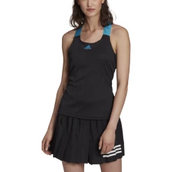 Budget 🤩 Adidas 👩 Women's Y-Tank Primeblue Black Sonic Aqua 🔥