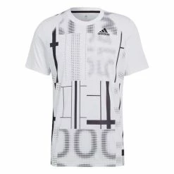 Outlet 🔥 Adidas Men's Club Graphic Tee White 🎁
