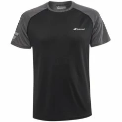 Deals 🧨 Babolat Mens Play Crew Neck Tee Black 🔔