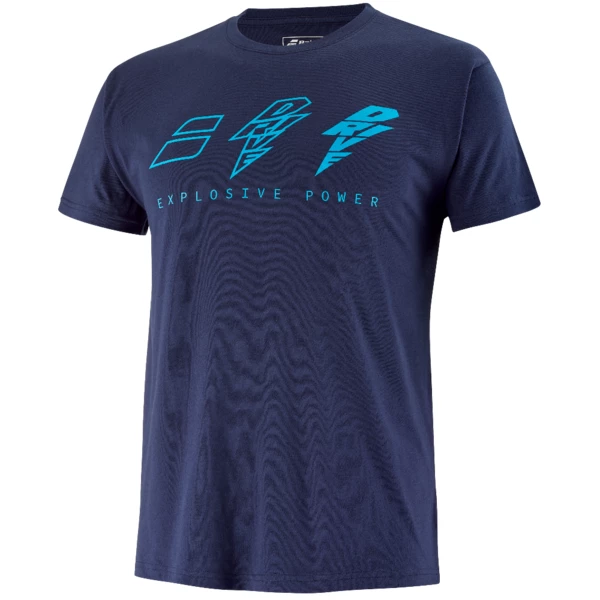 Cheapest 🥰 Babolat Men's Drive Cotton Tee Drive Blue 🔥 2 Cheapest 🥰 Babolat Men's Drive Cotton Tee Drive Blue 🔥 - Image 2
