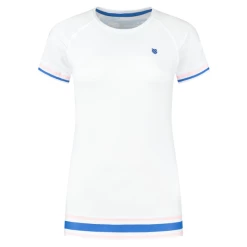 Best Sale 👍 K-Swiss 👩 Women's Hypercourt Roundneck Top White 🛒