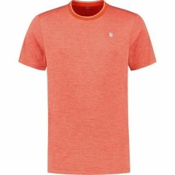 Outlet 👏 K-Swiss Men's Hypercourt Double Crew Tee Spicy Orange 🔥