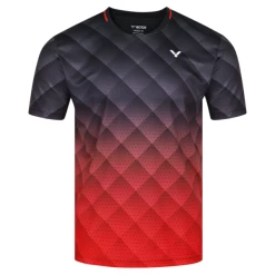 Flash Sale 😍 Victor Men's T-13100 C T-Shirt Black Red ❤️