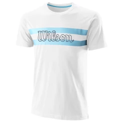 Coupon 🧨 Wilson Men's Chi Script Cotton Tee White 😉