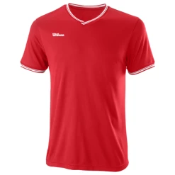 Coupon ✔️ Wilson Men's Team II High V-Neck Tee Red 🌟