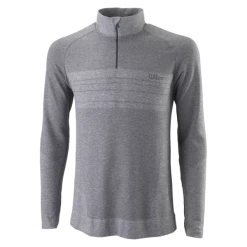 Best Sale 🔥 Wilson Men's Seamless 1/4 Zip Sweater Dark Grey 💯