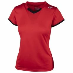 Best Sale 🤩 Yonex 👩 Women's YTL4 Crew T-Shirt Red 💯