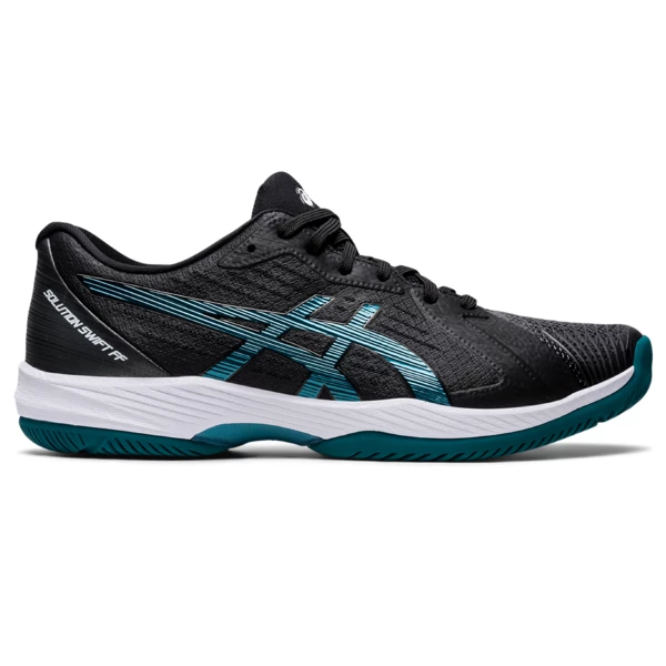 Discount 🔥 Asics Men's Solution Swift FF Tennis 👞 Shoe Black Misty Pine ⭐ 1 Discount 🔥 Asics Men's Solution Swift FF Tennis 👞 Shoe Black Misty Pine ⭐