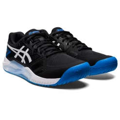 Discount 🎉 Asics Men's Gel Challenger 13 Tennis 👞 Shoes Black Electric Blue 🤩 -Adidas Shop SMAC29201Challenger13Black P4