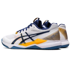 Outlet 💯 Asics Men's Gel Tactic Indoor 👞 Shoes White Deep Ocean 💯 -Adidas Shop SMAC29395TacticWhiteDeepOcean P5