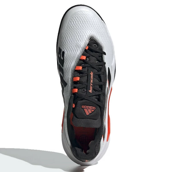Discount ๐ Adidas Men's Barricade Tennis ๐ Shoes Cloud White Core Black โจ 2 Discount ๐ Adidas Men's Barricade Tennis ๐ Shoes Cloud White Core Black โจ - Image 2