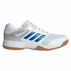 Promo 🤩 Adidas Men's Speedcourt Indoor 👞 Shoes White Blue ✔️