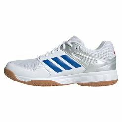 Promo 🤩 Adidas Men's Speedcourt Indoor 👞 Shoes White Blue ✔️ -Adidas Shop SMAD27913SpeedcourtWhiteBlue P3