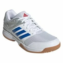 Promo 🤩 Adidas Men's Speedcourt Indoor 👞 Shoes White Blue ✔️ -Adidas Shop SMAD27913SpeedcourtWhiteBlue P4