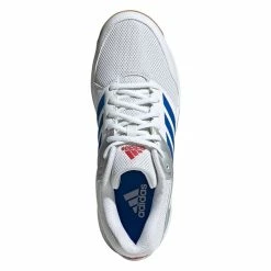 Promo 🤩 Adidas Men's Speedcourt Indoor 👞 Shoes White Blue ✔️ -Adidas Shop SMAD27913SpeedcourtWhiteBlue P6