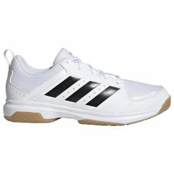 Budget ⭐ Adidas Ligra 7 Mens Indoor Court 👞 Shoes White Cloud Black 🎉