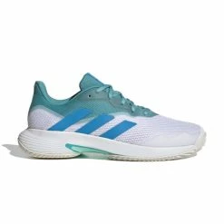 Hot Sale ❤️ Adidas Men's CourtJam Control Tennis 👞 Shoes Mint Ton Pulse Blue 🛒