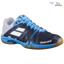 Best Pirce 🔔 Babolat Shadow Team Men's Indoor 👞 Shoes Black Blue ⭐ -Adidas Shop SMBA24556ShadowTeamBlackBlue P3
