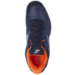Best Sale 🎉 Babolat SFX 3 All Court Men's Tennis 👞 Shoe Black Orange 🎉 -Adidas Shop SMBA25949SFX3BlackOrange P5