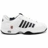 Best Sale 🔥 K-Swiss Defier RS Men's Tennis 👞 Shoes White 👗 Dress Blue Fiery Red ✨
