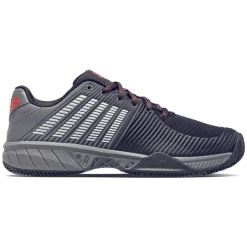 Discount 🛒 K-Swiss Men's Express Light 2 HB Tennis 👞 Shoe Jet Black Steel Grey 👏