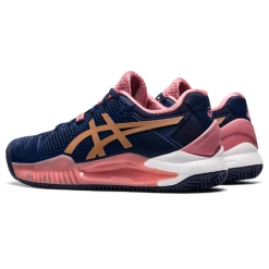 Top 10 😀 Asics 👩 Women's Gel Resolution 8 Clay/Padel/Tennis 👟 Shoes Peacoat Rose Gold 😍 -Adidas Shop SWAC24089WRes8Clay P5