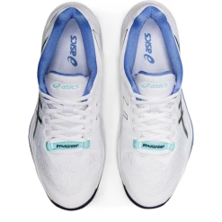 Top 10 😀 Asics 👩 Women's Gel Sky Elite FF 2 Indoor Court 👟 Shoes White French Blue 🛒 -Adidas Shop SWAC27663SkyEliteFF2White P3