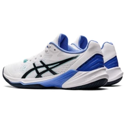 Top 10 😀 Asics 👩 Women's Gel Sky Elite FF 2 Indoor Court 👟 Shoes White French Blue 🛒 -Adidas Shop SWAC27663SkyEliteFF2White P5